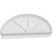 Ekena Millwork Elliptical 3 Spoke Architectural Grade PVC Combination Pediment, 74"W x 25-3/8"H x 2-3/4"P PEDPC074X255ELL03 - alternate 1